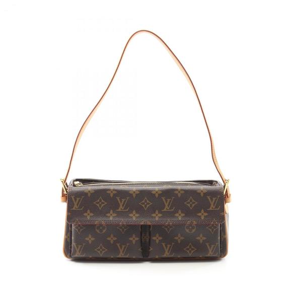 LOUIS VUITTON Brown Monogram Leather Shoulder Bag - Picture 1 of 11